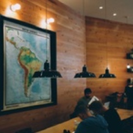 Map on wall